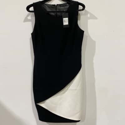 Portmans Womens  Black  / White Dress RRP$ 99.95
