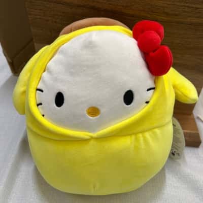 8-inch Squishmallows Hello Kitty Pompompurin (B28)