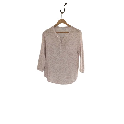 Jump Womens  Size 8 Long Sleeve Top Animal print / Pink  / White 