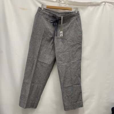  Women's  Size 12 Grey Linen Regatta Pants 