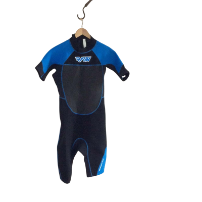 Raw Men’s Size XL Swimsuit Black  / Blue / White 