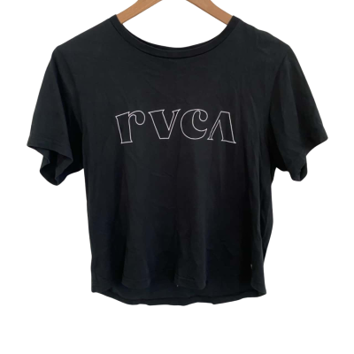 RVCA Womens  Size 8 / S Short Sleeve Top Black  