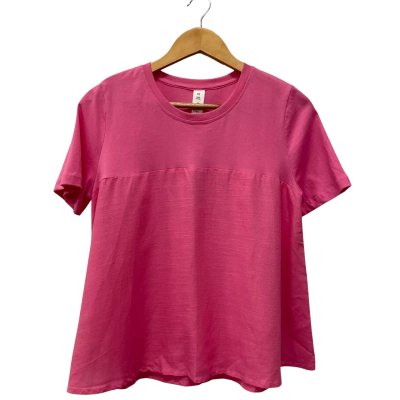 Elm Womens  Size 10 Short Sleeve Top Pink  
