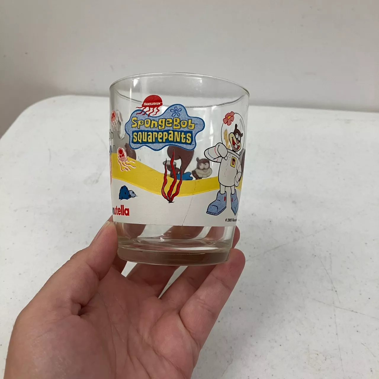 Vintage Nutella SpongeBob SquarePants Collectable Glasses