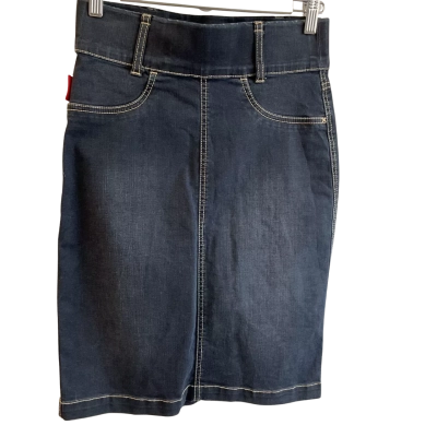 “R.M. Williams”- Longhorn- Size 8 Denim Skirt Navy Blue 