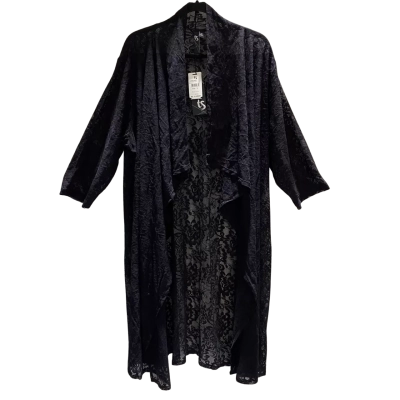 BNWT Taking Shape / TS Womens  Size L Lace Longline Cardi Black  
