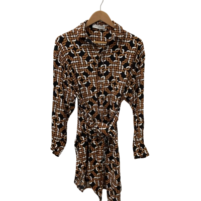Faithfull The Brand Womens  Size 6 Long Sleeve Dress Multicoloured 