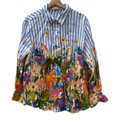 Arty Guava * Gorman Womens Top Size 12 Blue / Multicoloured / White 