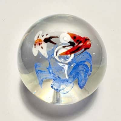 Blown glass paper weight 