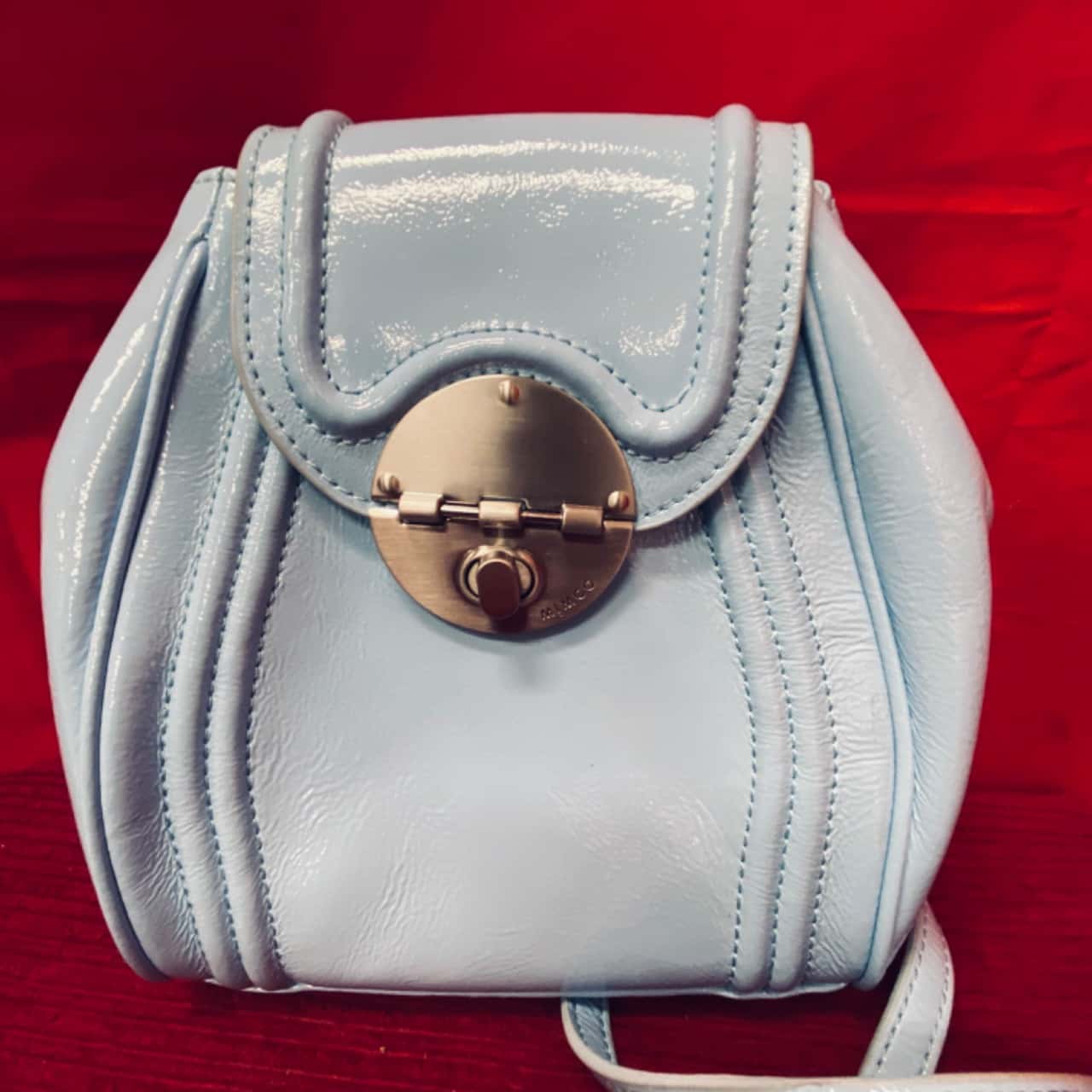 Mimco Womens Compact Cross Body Bag Baby Blue (s)