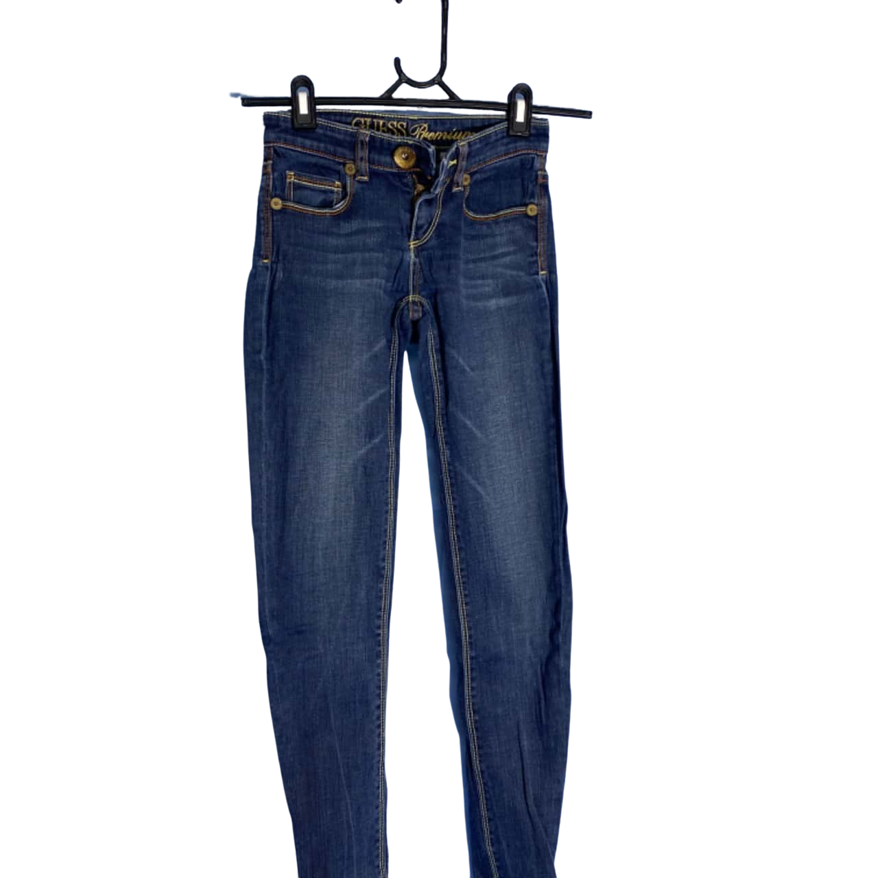 Guess Size 24 Skinny Jeans Navy Blue (s)