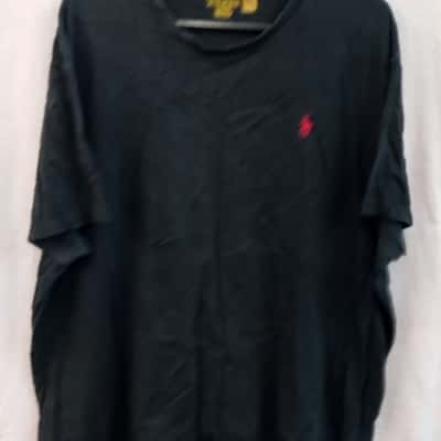  Mens Polo Size XXL Short Sleeve T-shirt Black  
