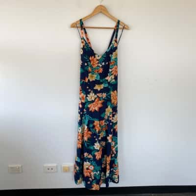 Katies Emerald Garden Strappy Maxi Dress  Size 12 