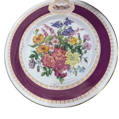 Royal Horicultural Society The 1984 ‘Chelsea morning’ Flower plate 