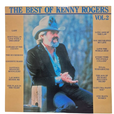 Kenny Rogers Vinyl - The Best Of Vol. 2. Good Condition. 