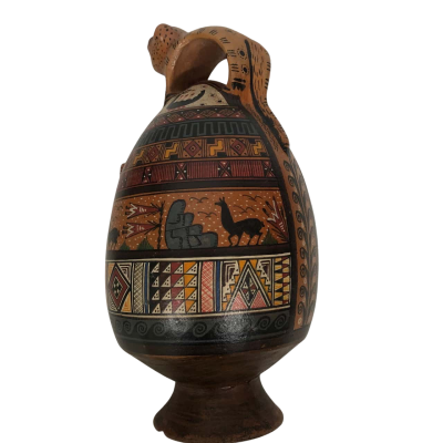 Cusco Peru Art/Pottery Chicha Jug/Pitcher
