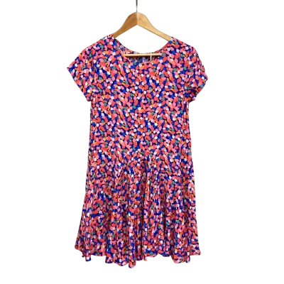 Mister Zimi Womens  Size 6 Midi Dress Blue / Pink RRP $159 