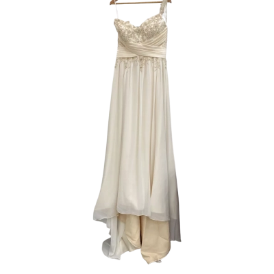 Women's Wedding Dress With Embroidery Size 14 Cream 
