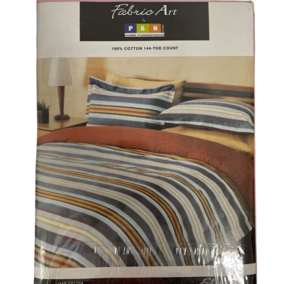 Pink Double Bed Set by Fabric Art