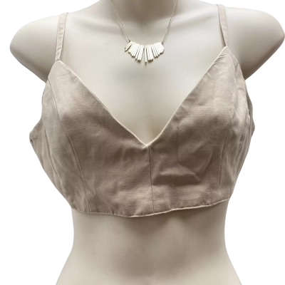 Kookai Beige Cropped Top Size 38