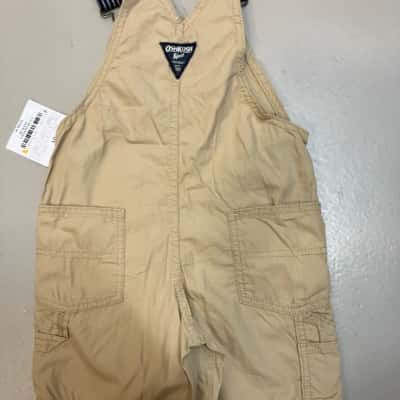  KidOSHKOSHs Beige / Blue overalls size 3 RRP70