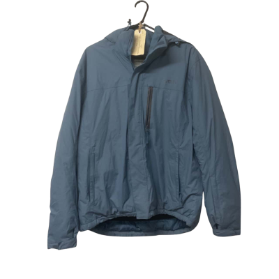  Mens Outrak Size L Blue All Weather Jacket with Hood