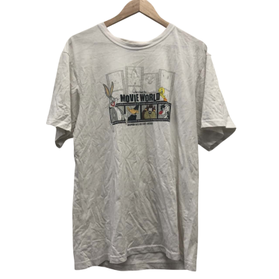 Warner Bros Movie world Unisex Top Size L White 