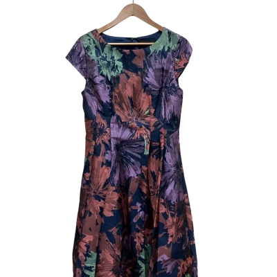 Black Label Contony Womens  Size 10 Floral / Navy Blue RRP: $139.95