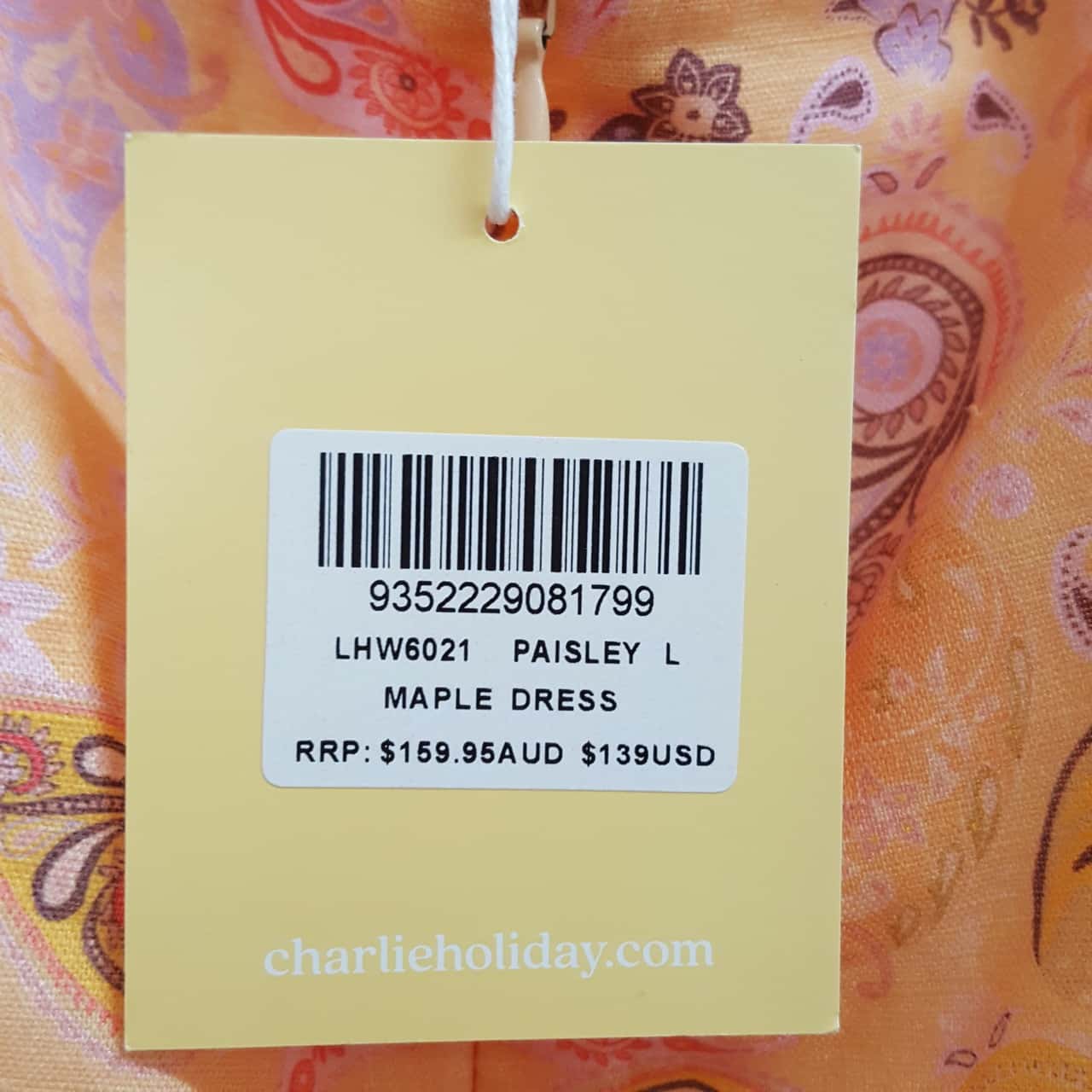 Charlie Holiday Maple Paisley Print Halter Neck Dress Women's size 12(s) - New With Tags | Salvos Stores Charlie Holiday Maple Paisley Print Halter Neck Dress Women's size 12(s) - New With Tags | Salvos Stores