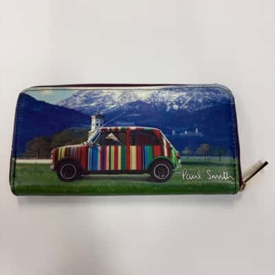 Paul Smith Signature Striped Mini Car graphic Wallet