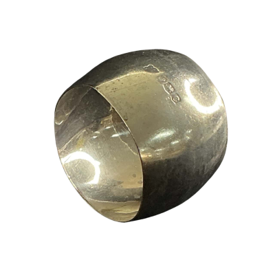 25.5g Sterling silver napkin ring - hallmarked