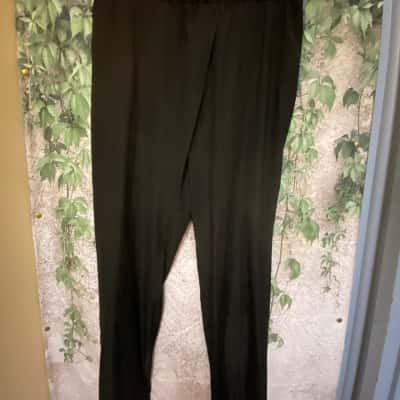 Luxe Deluxe Women's Size 14 Leg Wrap Black Pant 