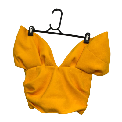 Sheike Womens  Size 8 Off-the-shoulder Top Yellow 