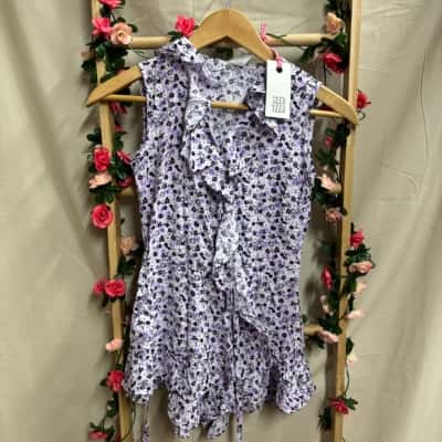 Teen Seed Heritage Lavender Floral Romper Size 10 RRP $59.95