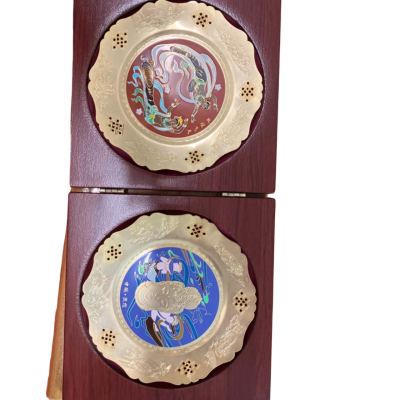   Flying Apsaras Of Dunhuang  Decorative plate set in BOx