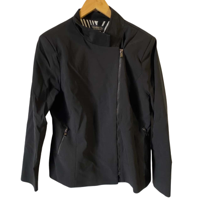  Veducci Womens  Size 16 Zip-Up Blazer Black  