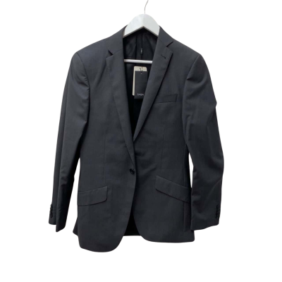 Saba Mens Grey Pin Stripe Suit Jacket - Size 36 - 95% Wool 