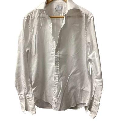 T.M. Lewin Mens  Size 34 Long Sleeve Shirt White E