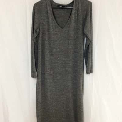 Sportsgirl Womens  Size L Long Sleeve Dress Grey 