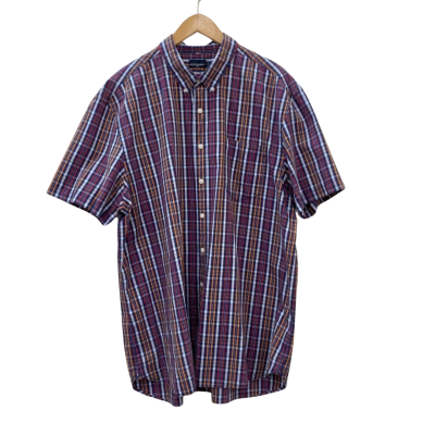 Sportscraft Mens  Size XXXL Checked Shirt Blue / Orange / Red 