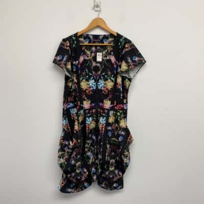 City Chic Mirror Tunic Zip Front Dress  Size 18 / M