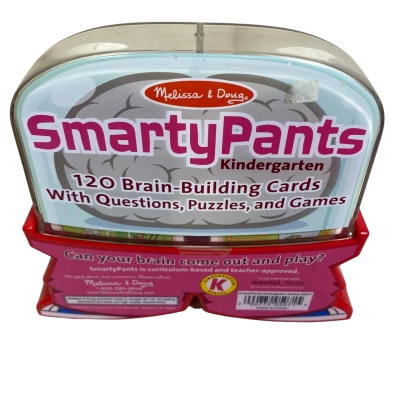 Smarty Pants Kindergarten 120 Brain-Building Cards With Quetions, Puzzles and Games