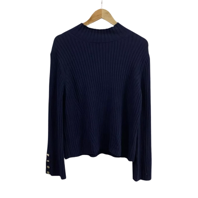 Womens Oxford Size 12 Tilly Rib Knit Navy