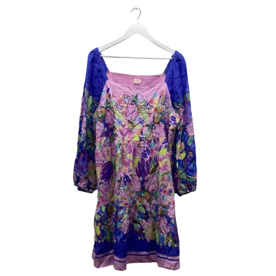 Gorman Linen Floral Babydoll Smock Dress Size 20 Fabulous condition