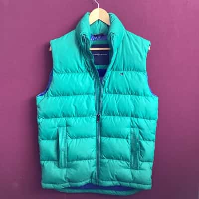 Tommy Hilfiger Mens  Size S puffer Vest Green 