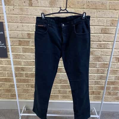 Rodd & Gunn Mens black relaxed fit pants Size 38 