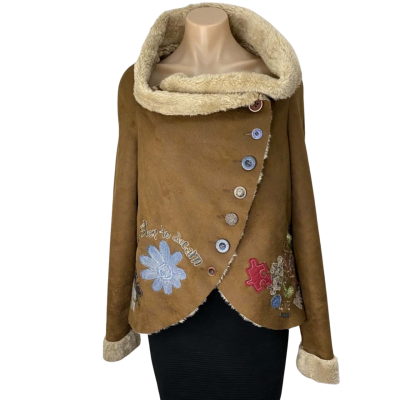 Desigual Womens Size 44 Brown jacket 