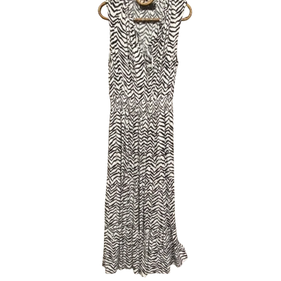 Decjuba Womens  Size 8 Maxi Dress Black  / White 