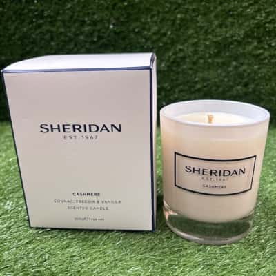 Sheridan Cashmere Cognac, Freesia & Vanilla Candle (New in Box)