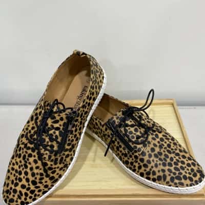  Lace up Animal Print Walking Shoe 